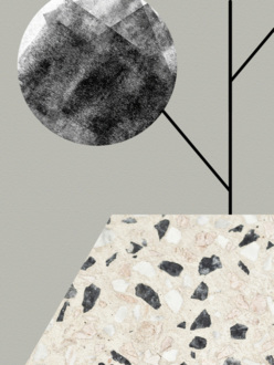 Vzorka obrazovej tapety Table grey