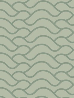 Vzorka tapety Waves green