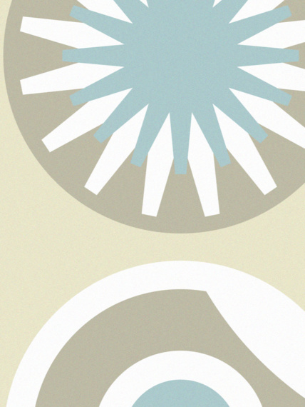 Tapeta Clocks beige