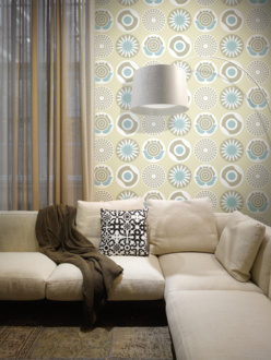 Tapeta Clocks beige