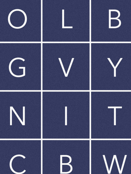 Tapeta Glyphs blue