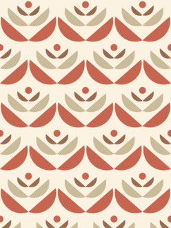 Vzorka tapety 1 m Cookies red
